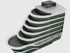 plaza building 3D Model