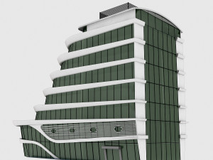 plaza building 3D Model