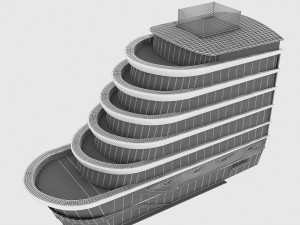 plaza building 3D Model