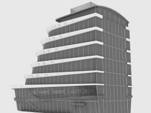 plaza building 3D Model
