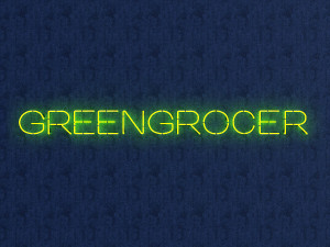greengrocer neon sign 3D Модель