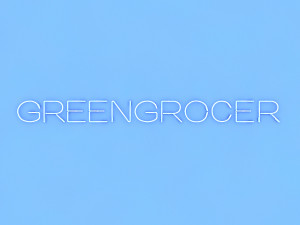 greengrocer neon sign 3D Модель