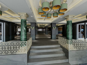 hotel lobby Modelo 3D
