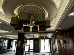 hotel lobby Modelo 3D