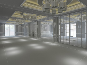 hotel lobby Modelo 3D