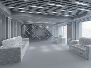 hotel lobby Modelo 3D