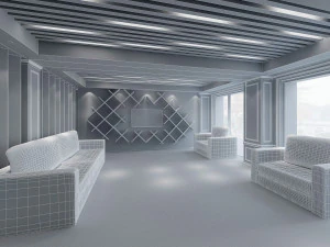 hotel lobby 3D Model
