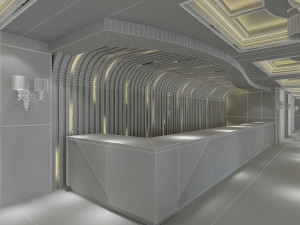 hotel lobby Modelo 3D