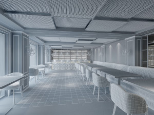 hotel lobby Modelo 3D