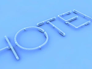 hotel neon sign 3D Model