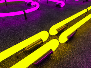 hotel neon sign 3D-Modell