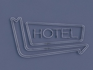hotel neon sign 3D-Modell