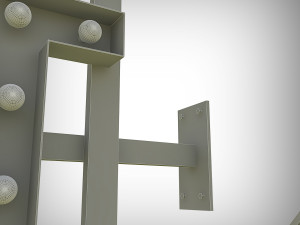 hotel bulb sign 3D Model