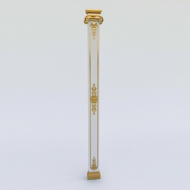 fine classical column Model 3D .c4d .max .obj .3ds .fbx .stl .blend 