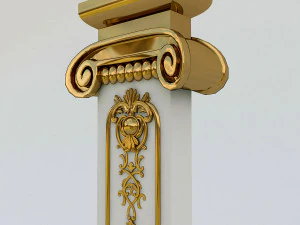 fine classical column 3D Model