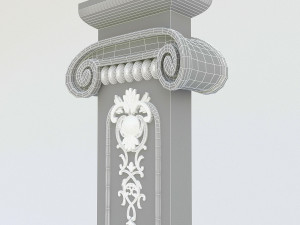 fine classical column Model 3D