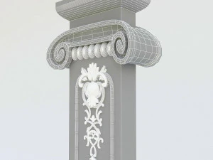 fine classical column 3D Model