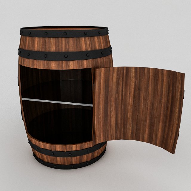cask cabinet Modello 3D .c4d .max .obj .3ds .fbx .stl .blend 