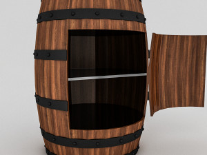 cask cabinet Modello 3D