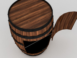 cask cabinet Modello 3D