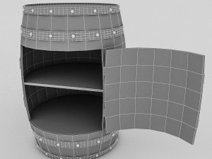 cask cabinet Modello 3D