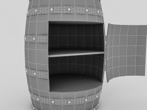 cask cabinet Modello 3D
