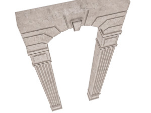 classic building entrance 7 3D 模型