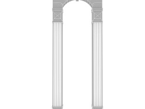 classic building entrance 7 3D 模型