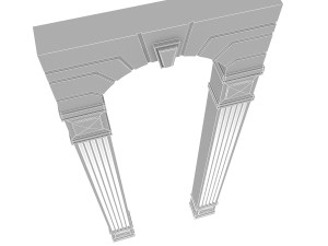 classic building entrance 7 3D 模型