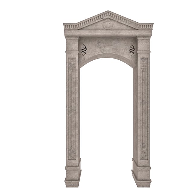 classic building entrance 6 Modèle 3D .c4d .max .obj .3ds .fbx .stl .blend 