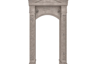 classic building entrance 6 3D Model