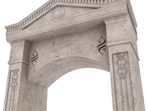 classic building entrance 6 Modèle 3D
