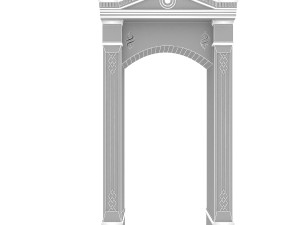 classic building entrance 6 Modèle 3D