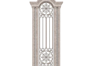 क्लासिक बिल्डिंग प्रवेश द्वार 5 3D मॉडल