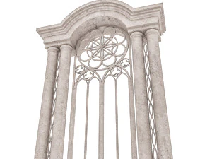 classic building entrance 5 3D Model
