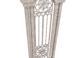classic building entrance 5 3D Model