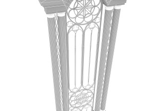 classic building entrance 5 3D Model