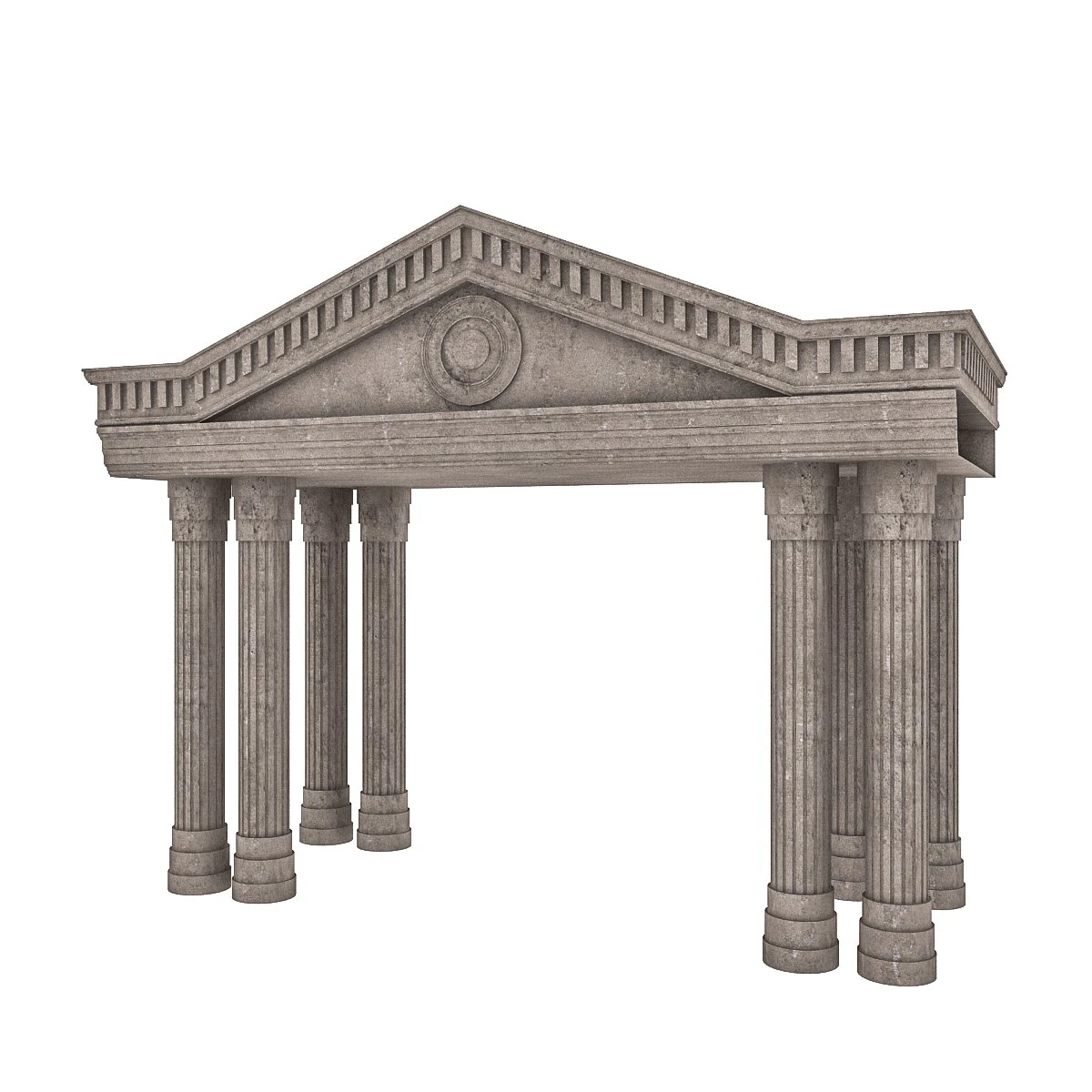 classic building entrance 4 3D Model .c4d .max .obj .3ds .fbx .stl .blend