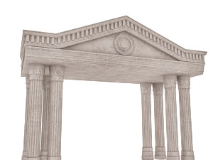 classic building entrance 4 Modello 3D