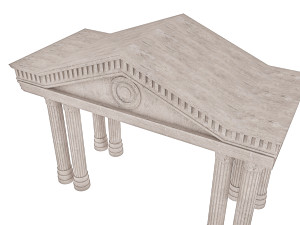 classic building entrance 4 Modello 3D
