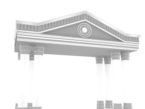 classic building entrance 4 Modello 3D