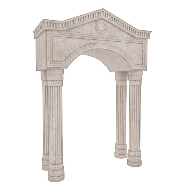 classic building entrance 3 3Dモデル .c4d .max .obj .3ds .fbx .stl .blend 
