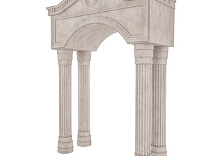 classic building entrance 3 3Dモデル