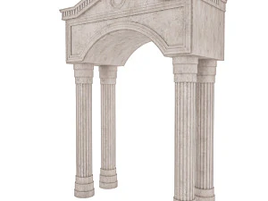 classic building entrance 3 3D Model