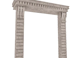 classic building entrance 2 3D Model
