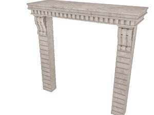 classic building entrance 2 3D Model