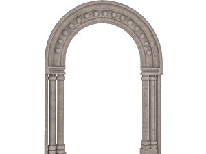 classical building enterance 1 3D 模型