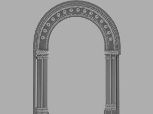 classical building enterance 1 3D Modell