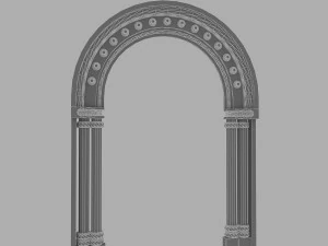 entrada del edificio cl&aacute;sico 1 Modelo 3D