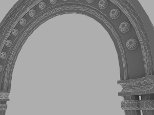 classical building enterance 1 3D Modell